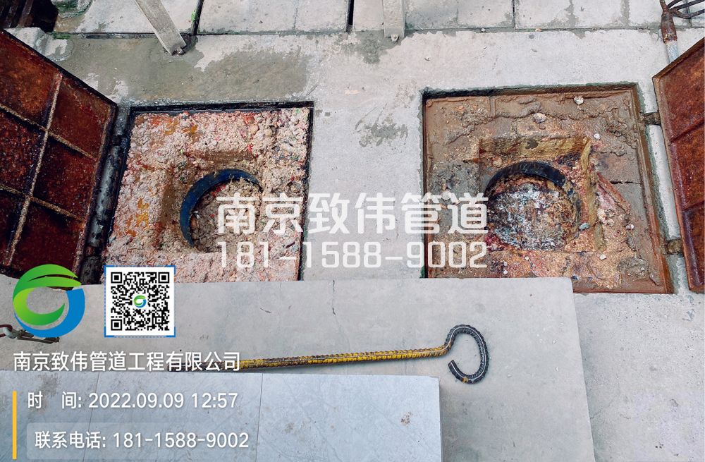 建邺区工地食堂隔油池油污清理施工现场